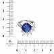 Кольцо с бриллиантами и танзанитом R2022-19081602R - Фото 2